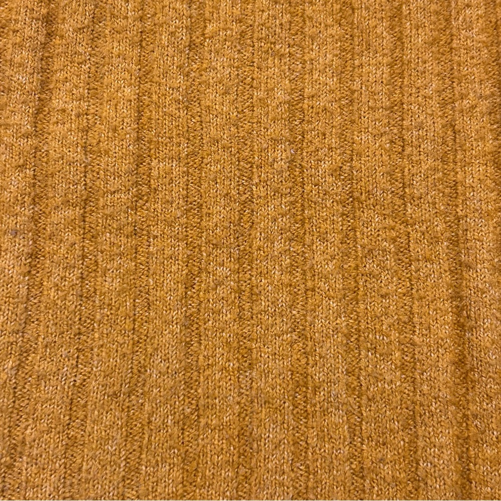 SO Gold Ribbed Cropped Slouchy Sweater M - Picture 4 of 9